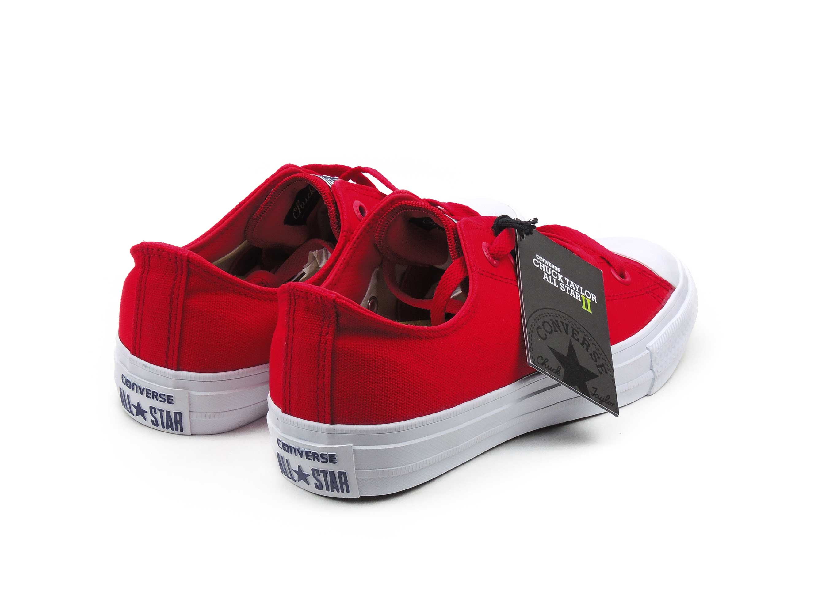 Converse all star red cheap and white