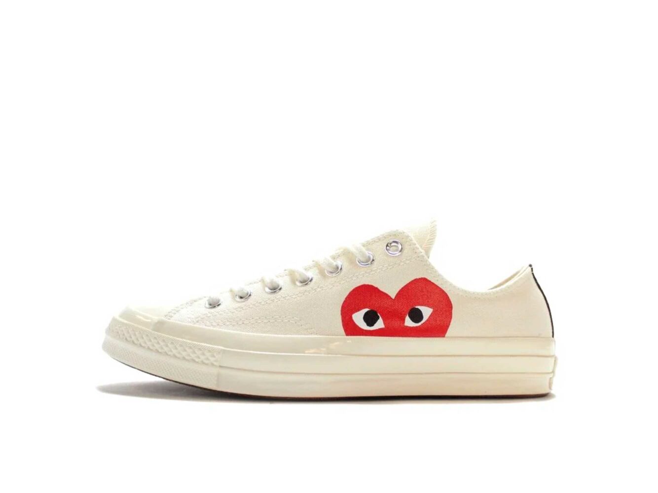 converse all star chuck 70 ox low white half heart 150207C купить