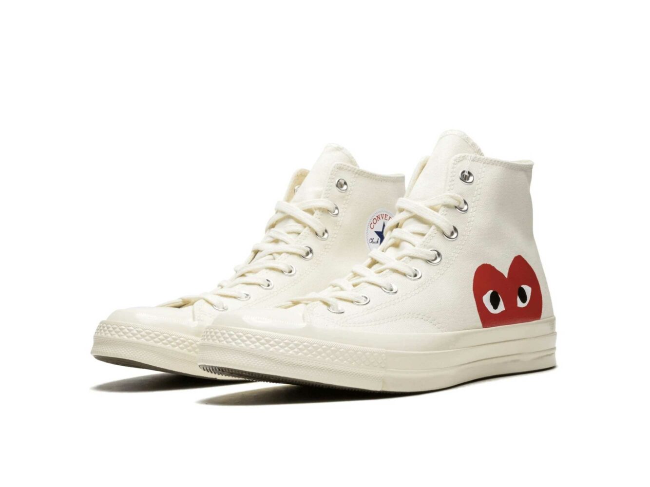 converse all star chuck 70 hi white half heart 150205C купить