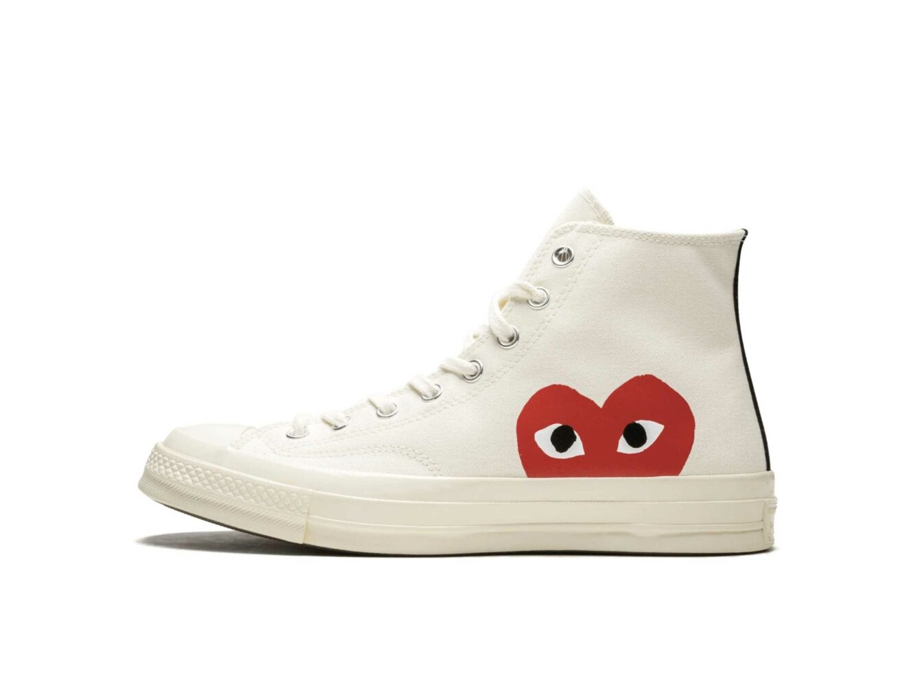 converse all star chuck 70 hi white half heart 150205C купить