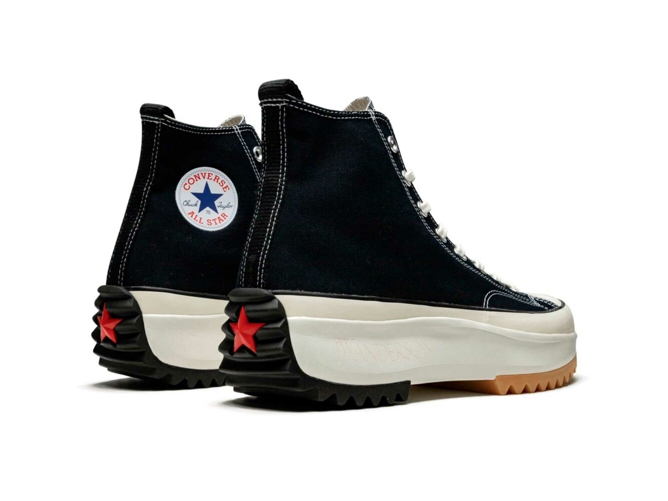 converse run star hike high top black 166800C купить